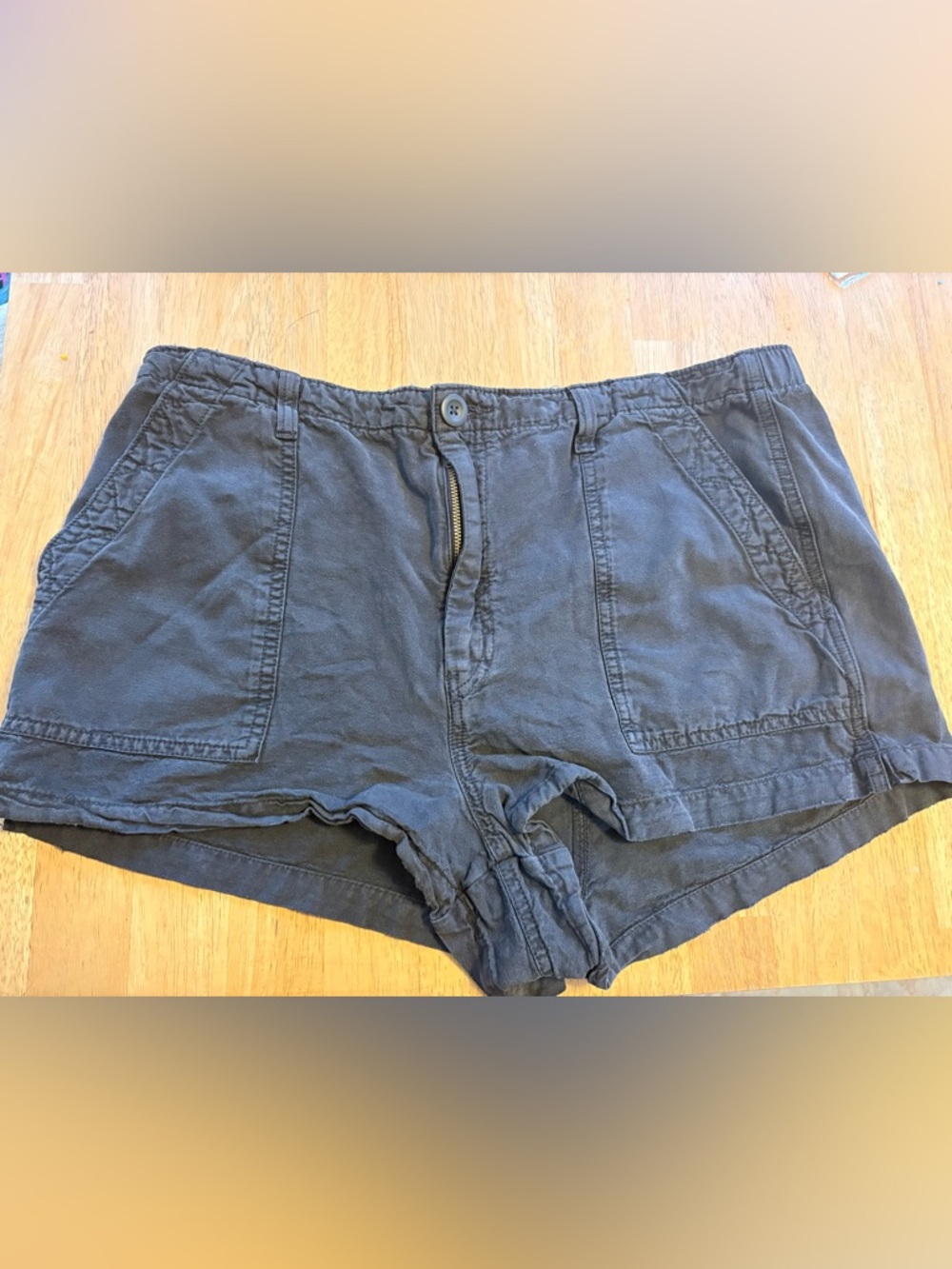 aerie Charcoal Gray Cargo Shorts